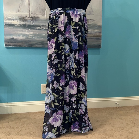 NWT Ignite Evenings Short Sleeve Floral Dress, 22W - Picture 5 of 9